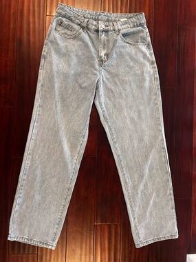 Men's Relaxed Light Grey Denim Jeans